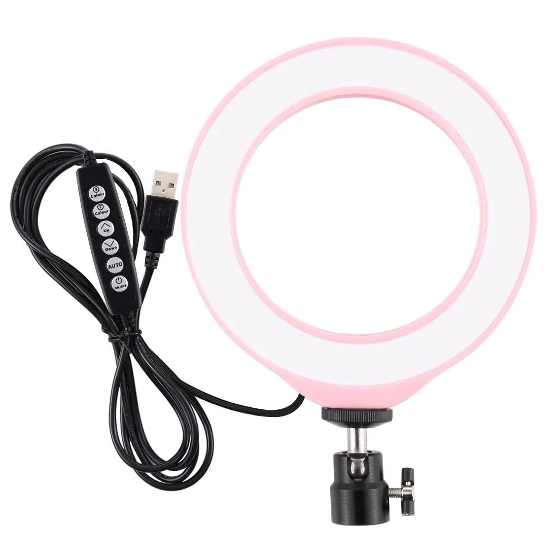 10 Mode Usb Led Ring Light with Tripod and Ball Head - 6.2 Inch Diameter