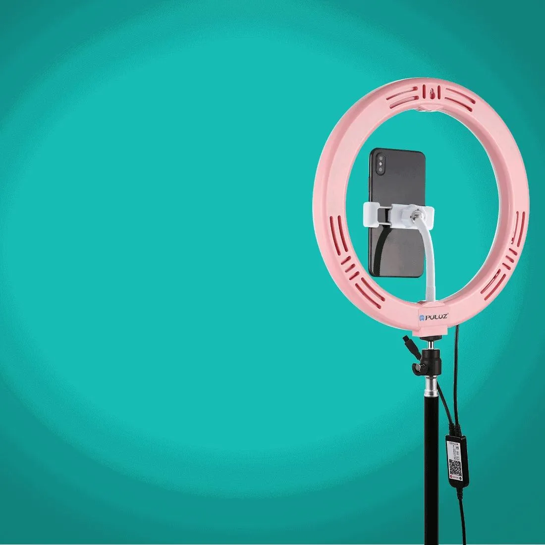 10.2 Curved Led Ring Light with Tripod & Remote for Vlogging & Photography