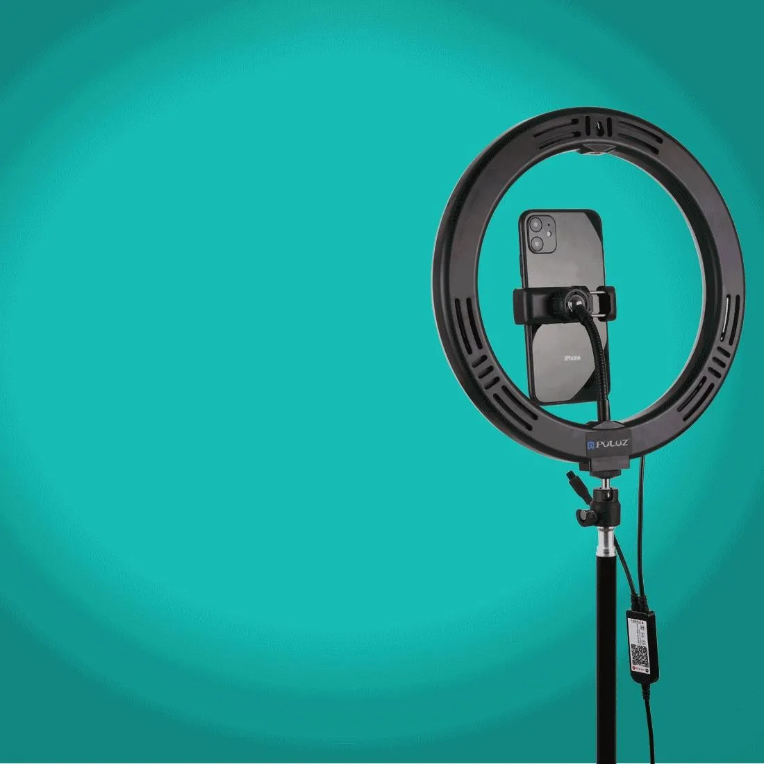 10.2 Curved Led Ring Light with Tripod & Remote for Vlogging & Photography
