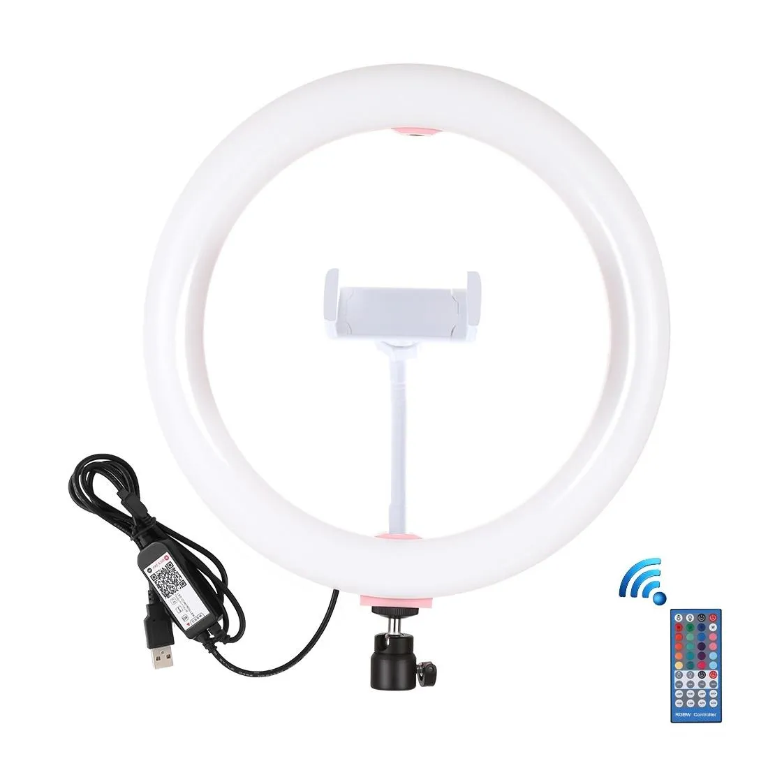10.2 Curved Led Ring Light with Tripod & Remote for Vlogging & Photography
