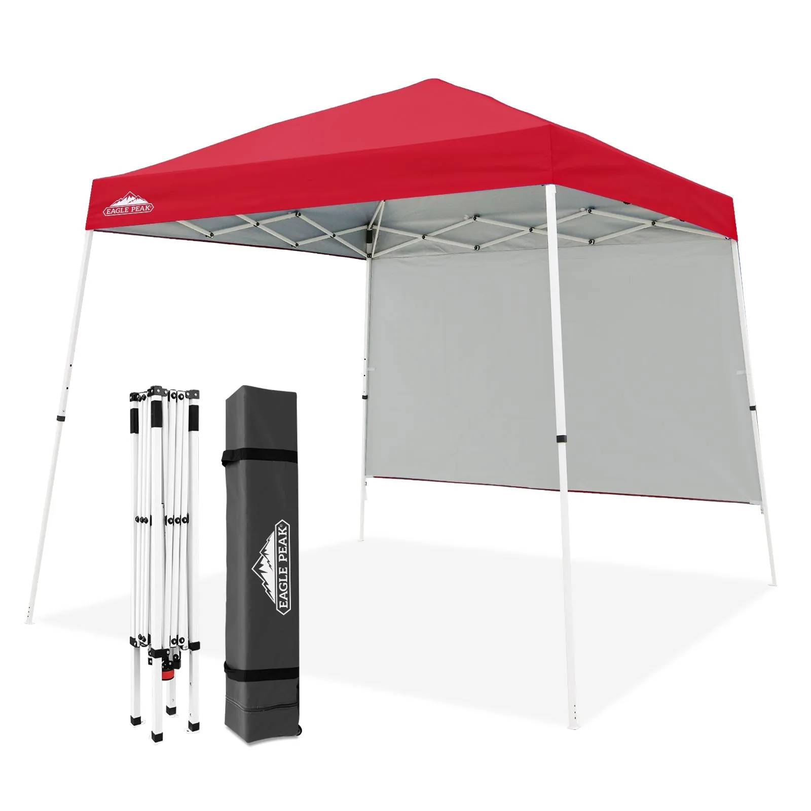10x10 Pop Up Canopy Tent with Wall Panel, 10x10 Base 8x8 Top