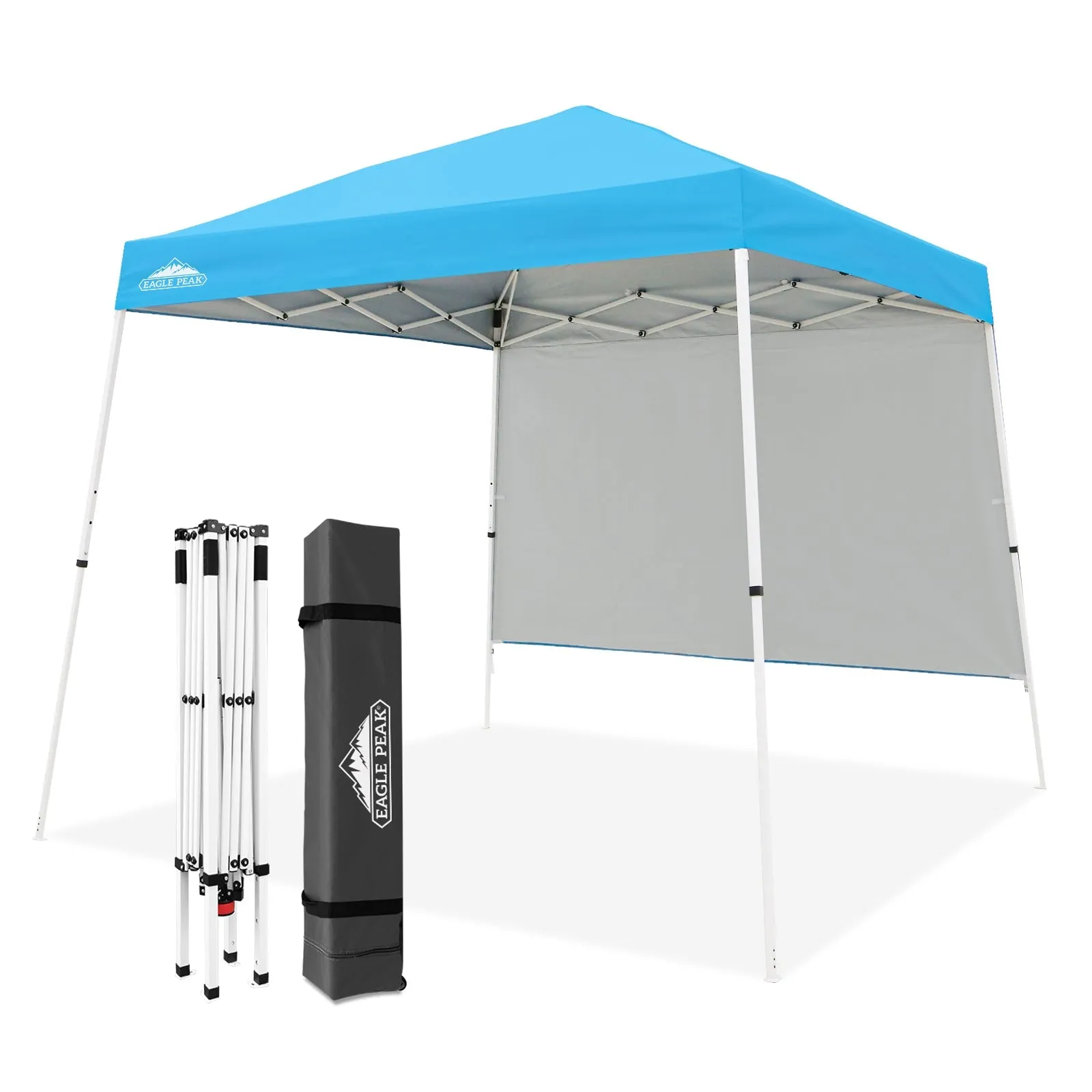 10x10 Pop Up Canopy Tent with Wall Panel, 10x10 Base 8x8 Top