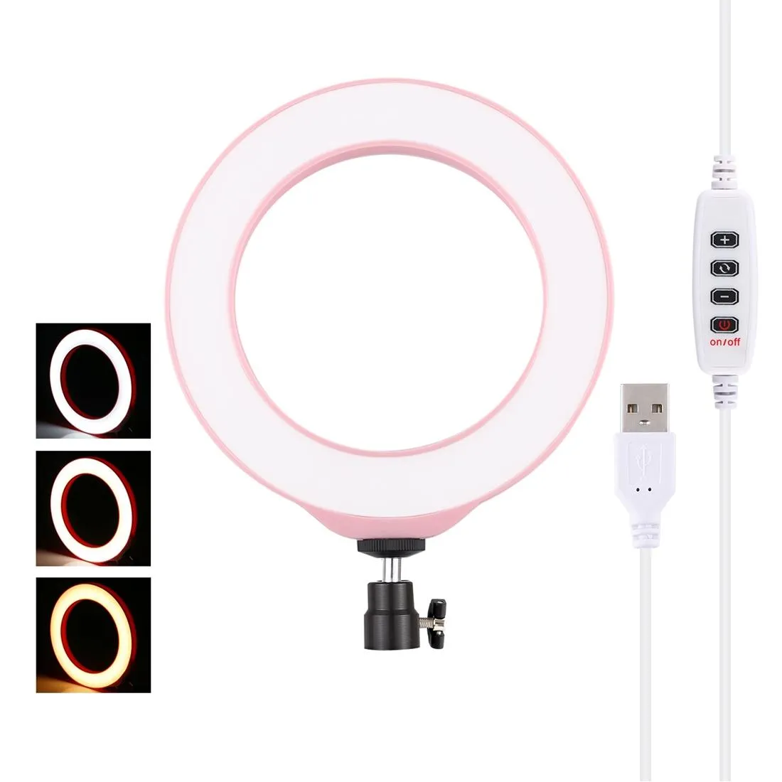16cm Usb Led Ring Light with Tripod and 3 Modes