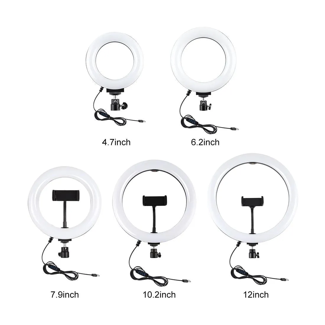 16cm Usb Led Ring Light with Tripod and 3 Modes