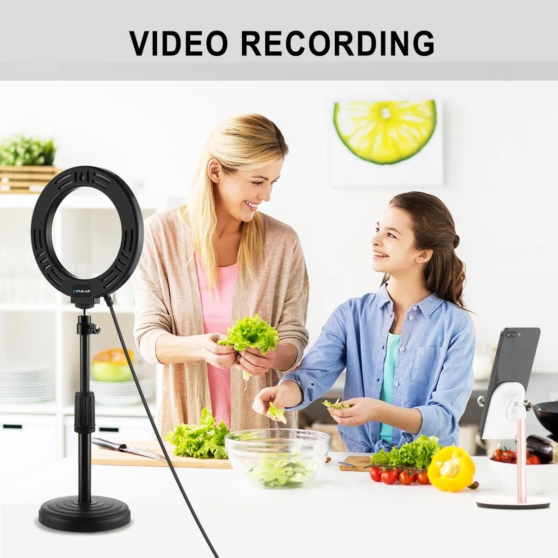 16cm Usb Led Ring Light with Tripod and 3 Modes