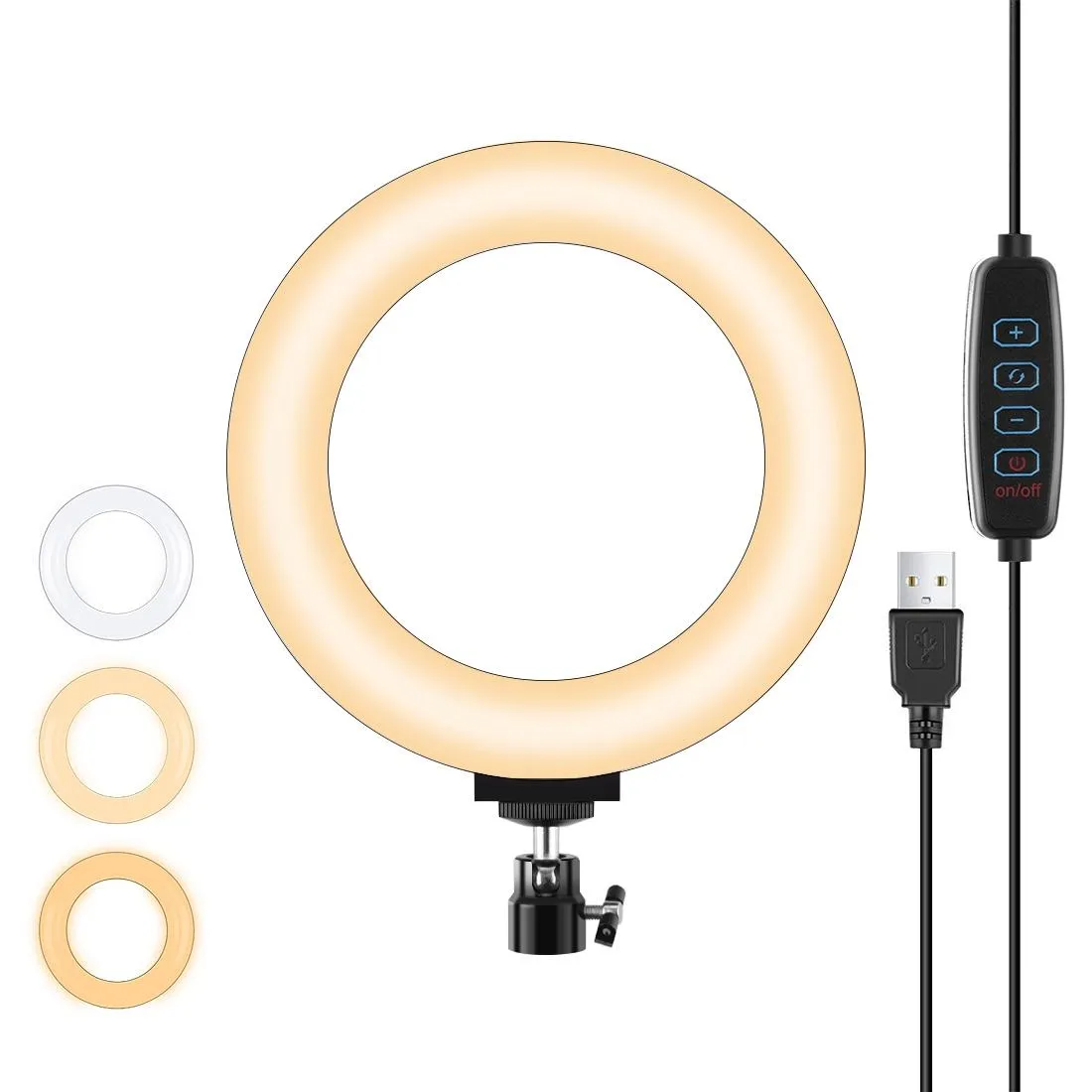 16cm Usb Led Ring Light with Tripod and 3 Modes