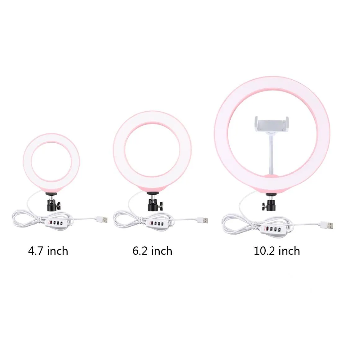 16cm Usb Led Ring Light with Tripod and 3 Modes