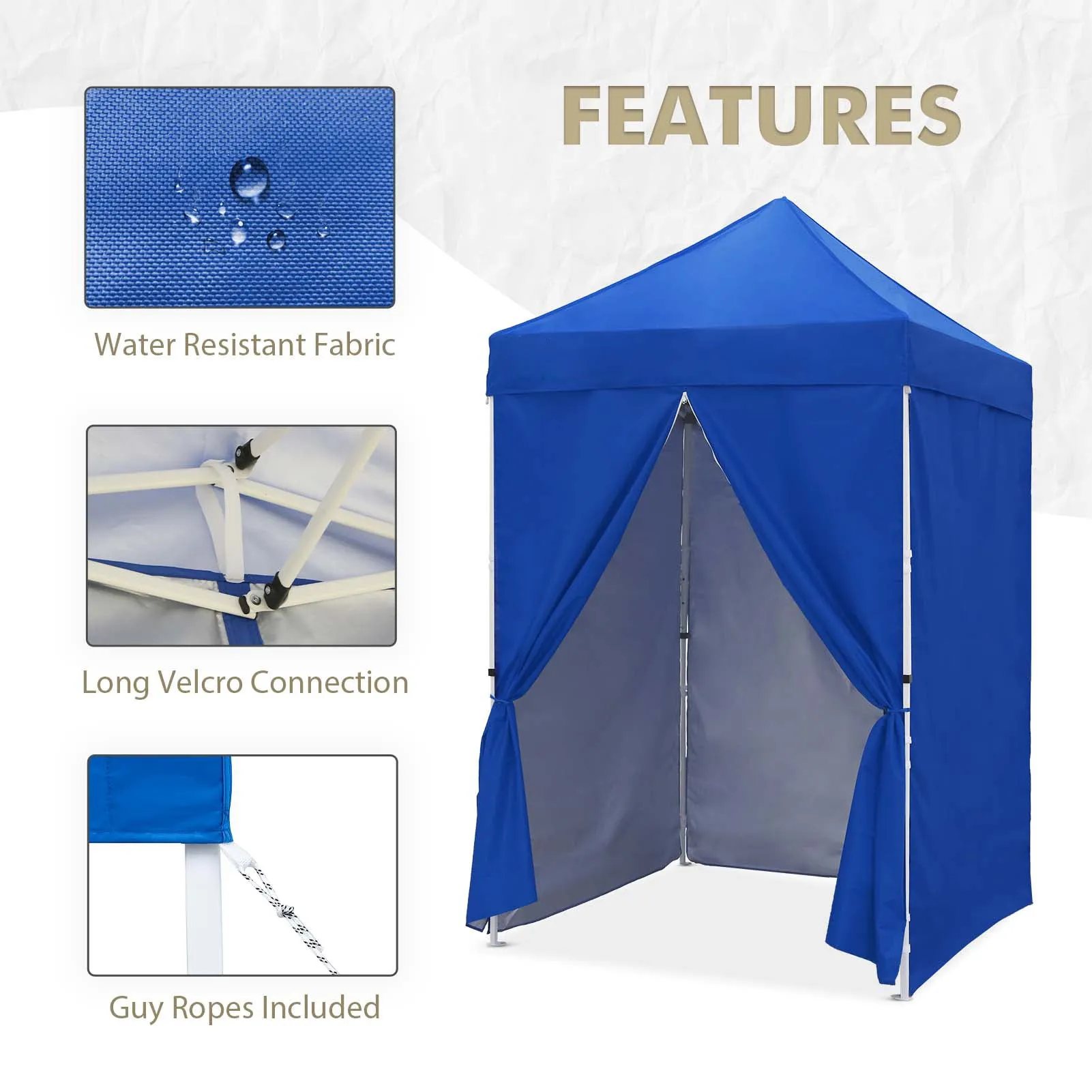 5x5 Instant Canopy with 4-Side Wall Panels