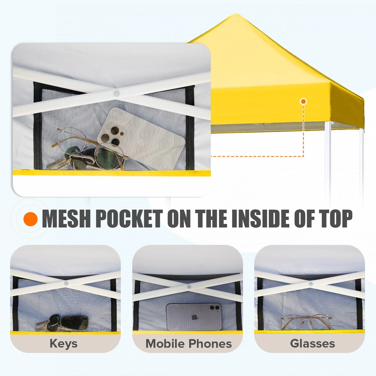 5x5 Pop Up Canopy Tent Instant Straight Leg  Outdoor Canopy Easy Set-up