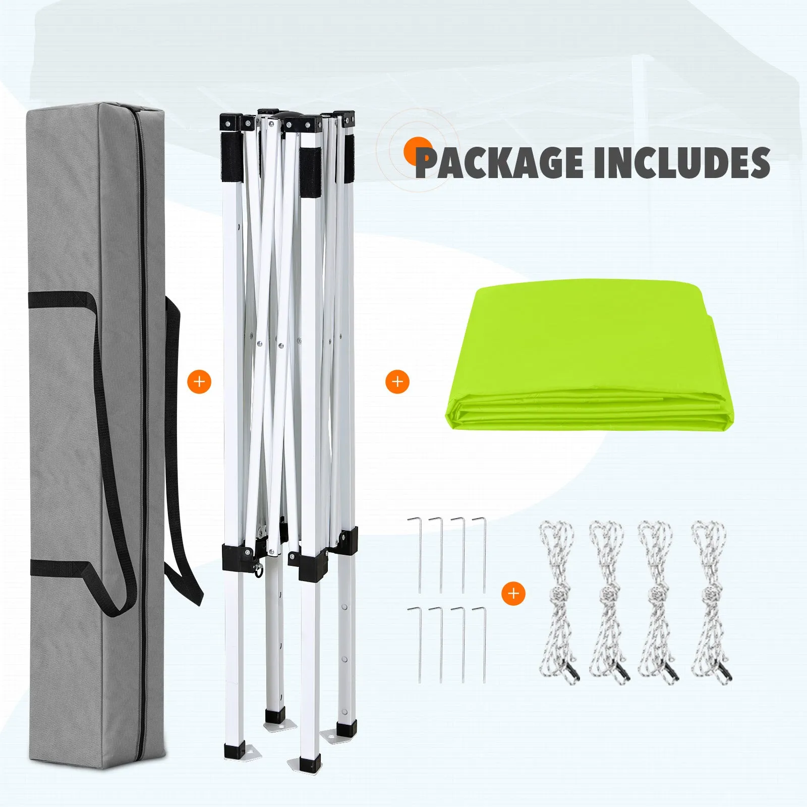 5x5 Pop Up Canopy Tent Instant Straight Leg  Outdoor Canopy Easy Set-up