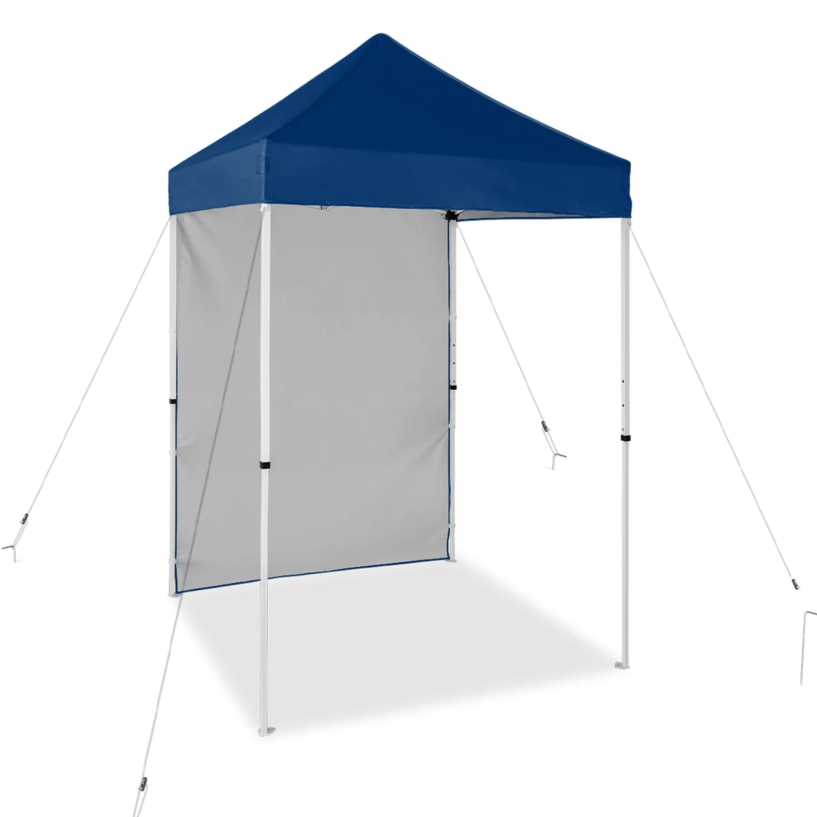5x5 Straight Leg Pop Up Canopy Tent with One Removable Sunwall