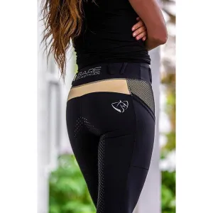 BARE Equestrian Performance Riding Tights - Lemon