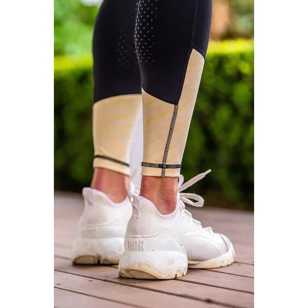 BARE Equestrian Performance Riding Tights - Lemon