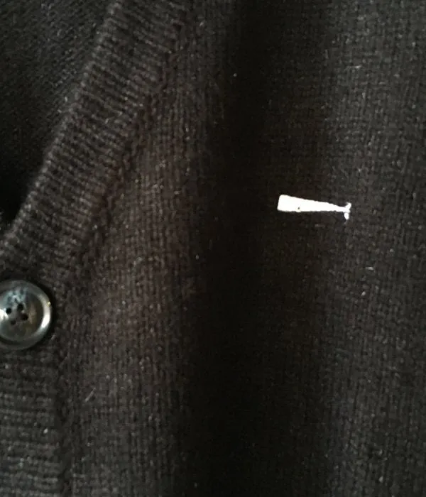 DESCENDANT/NURSE KNIT CARDIGAN (BLACK)