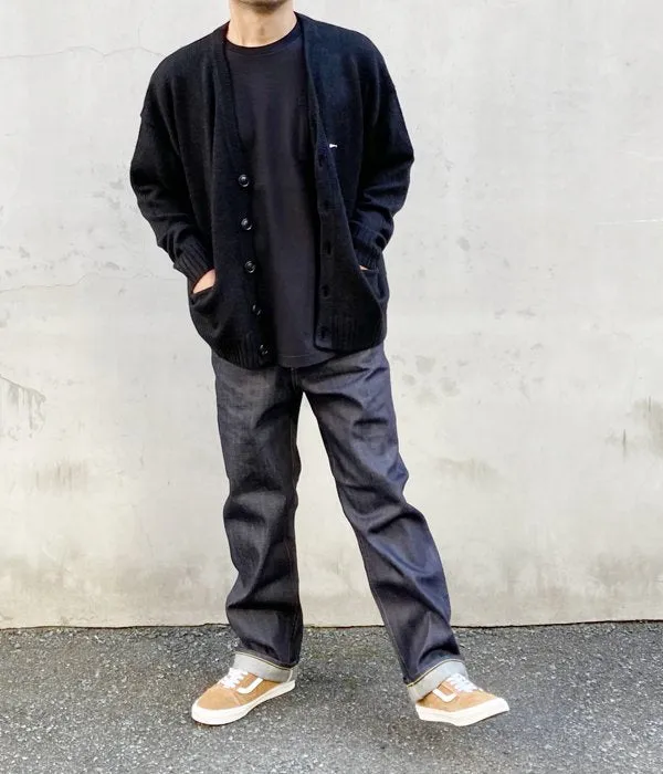 DESCENDANT/NURSE KNIT CARDIGAN (BLACK)