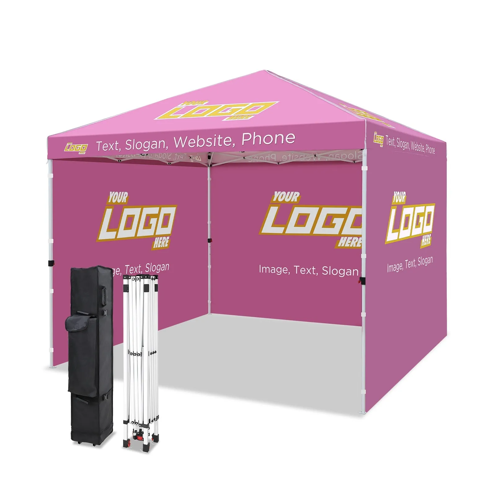 EAGLE PEAK E100 Steel Square Leg Commercial Custom Canopy Tent 10x10 - CLICK TO CONFIGURE - Package Prices Start at $499.00