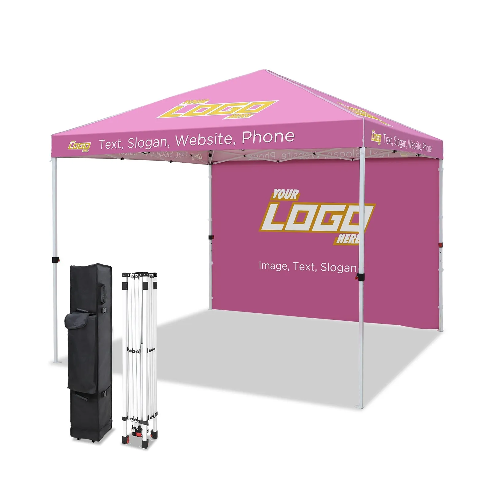 EAGLE PEAK E100 Steel Square Leg Commercial Custom Canopy Tent 10x10 - CLICK TO CONFIGURE - Package Prices Start at $499.00