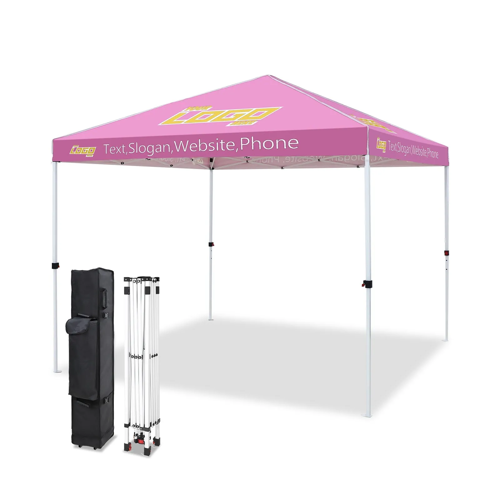 EAGLE PEAK E100 Steel Square Leg Commercial Custom Canopy Tent 10x10 - CLICK TO CONFIGURE - Package Prices Start at $499.00