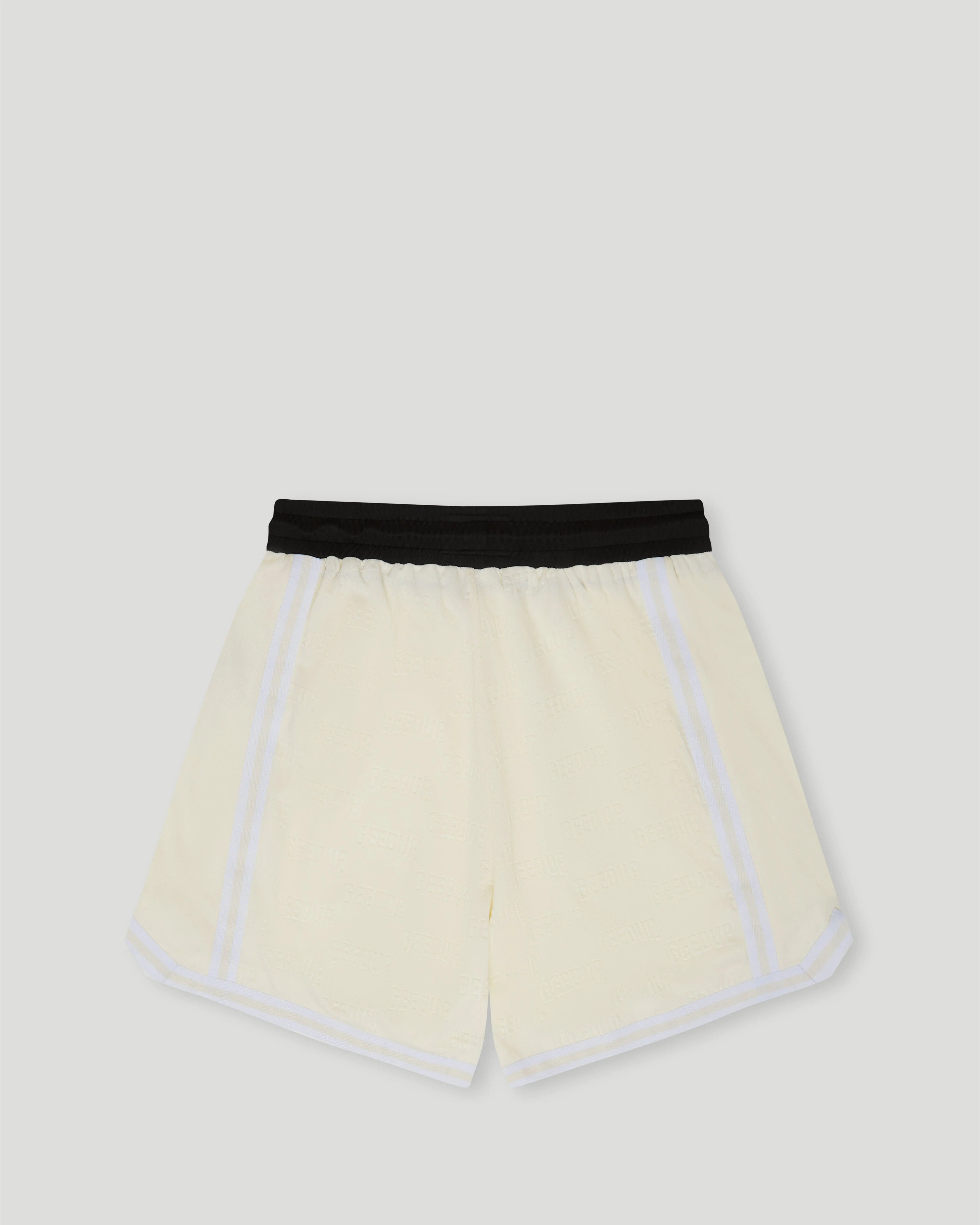Emboss Mesh Shorts Cream