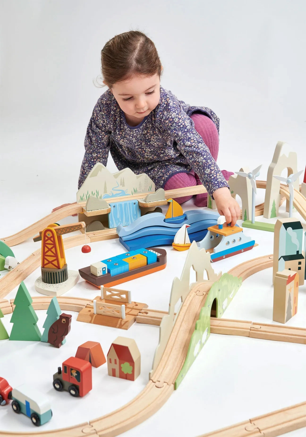 Mountain View Train Set by Tender Leaf Toys