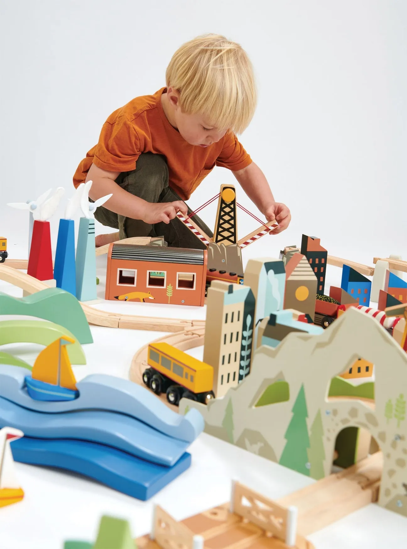 Mountain View Train Set by Tender Leaf Toys