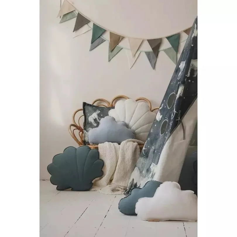 Pigeon Grey Linen Teepee Tent