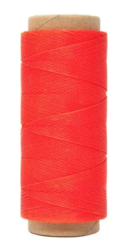 Round Waxed Thread for Leather Sewing Leather Thread Wax String Polyester Cord for Leather Craft Stitching Bookbinding