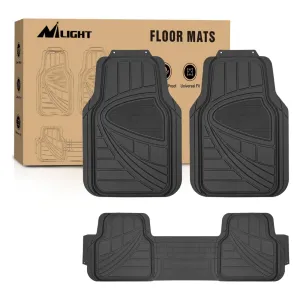 Universal Fit PVC Floor Mats 3 Packs
