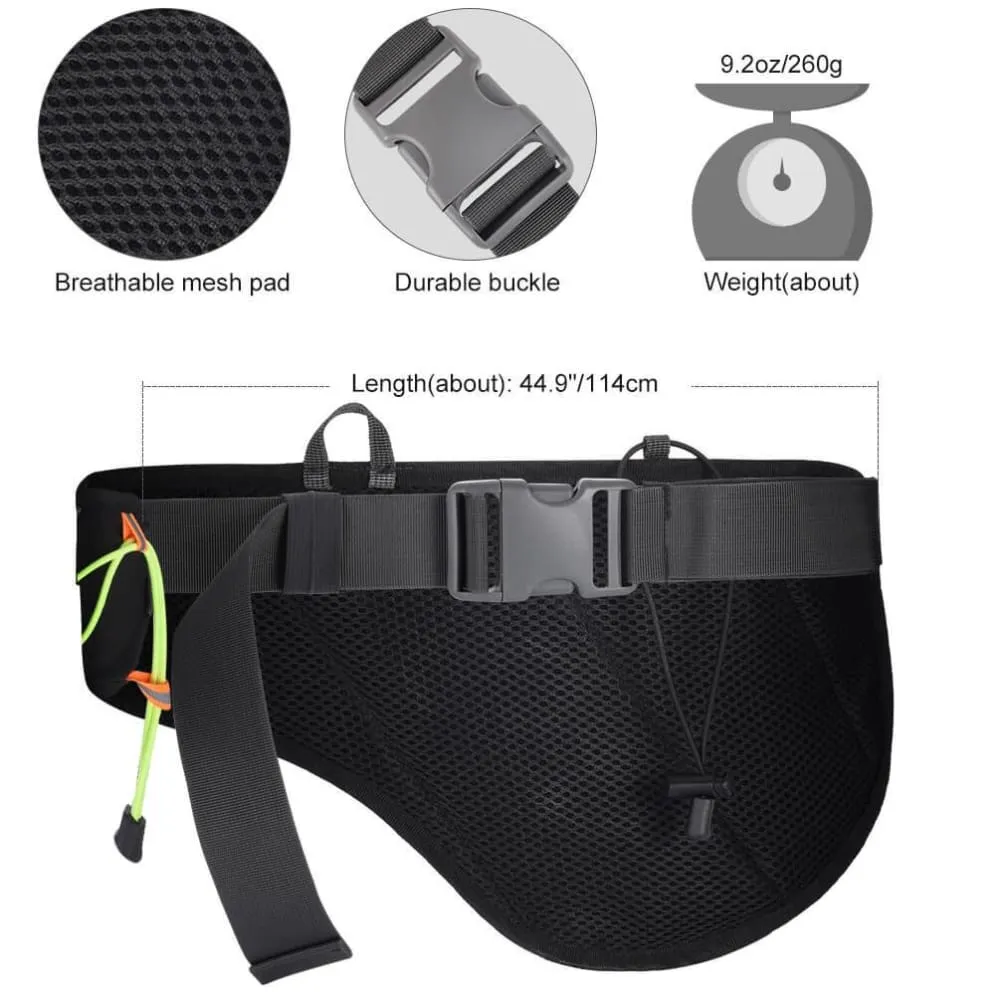 Vbiger Running Belt Waterproof Fanny Pack with Water Bottle Pocket and Adjustable Strap